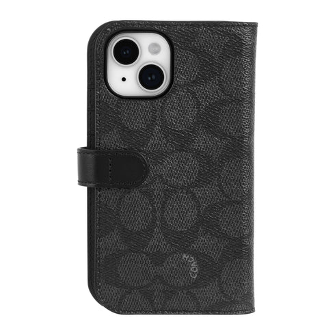 Coach Folio Signature C Case for iPhone 15 Series CH052694